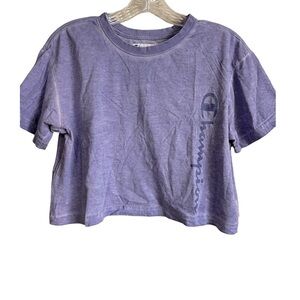 Champion Purple Spell out Crop Top